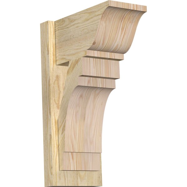 Ekena Millwork Merced Traditional Rough Sawn Outlooker, Douglas Fir, 8"W x 14"D x 22"H OUT08X14X22MRC01RDF - main